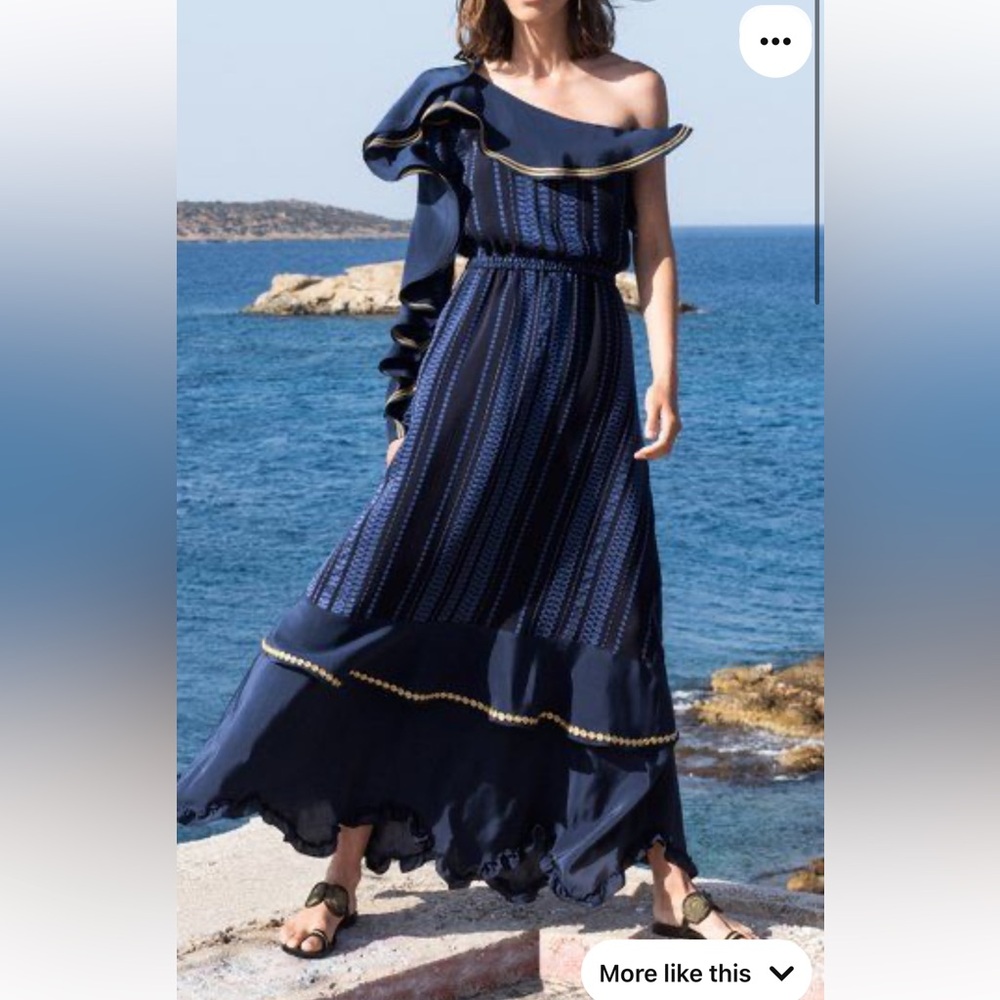 Zeus Dione silk maxi dress